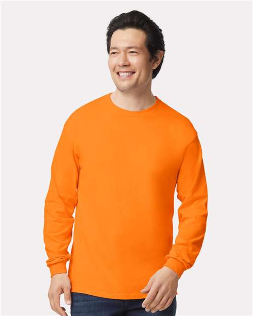 Gildan Ultra Cotton Heavyweight Long Sleeve T-Shirt For Everyday Wear